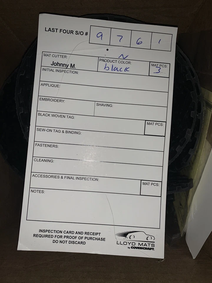 Juego de 3 alfombrillas negras para todo tipo de clima Cadillac Coupe DeVille Lloyd NorthRidge 1985-1993 Foto 4 de 4