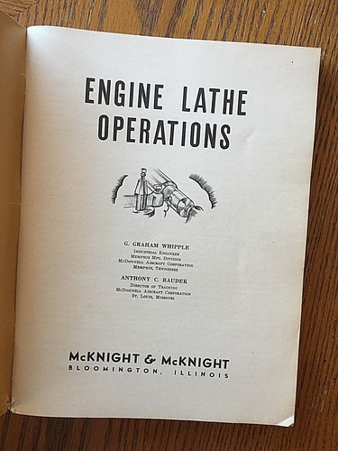 Lathe Manual Tool Book Whipple and Baudek 1942 - Picture 3 of 10