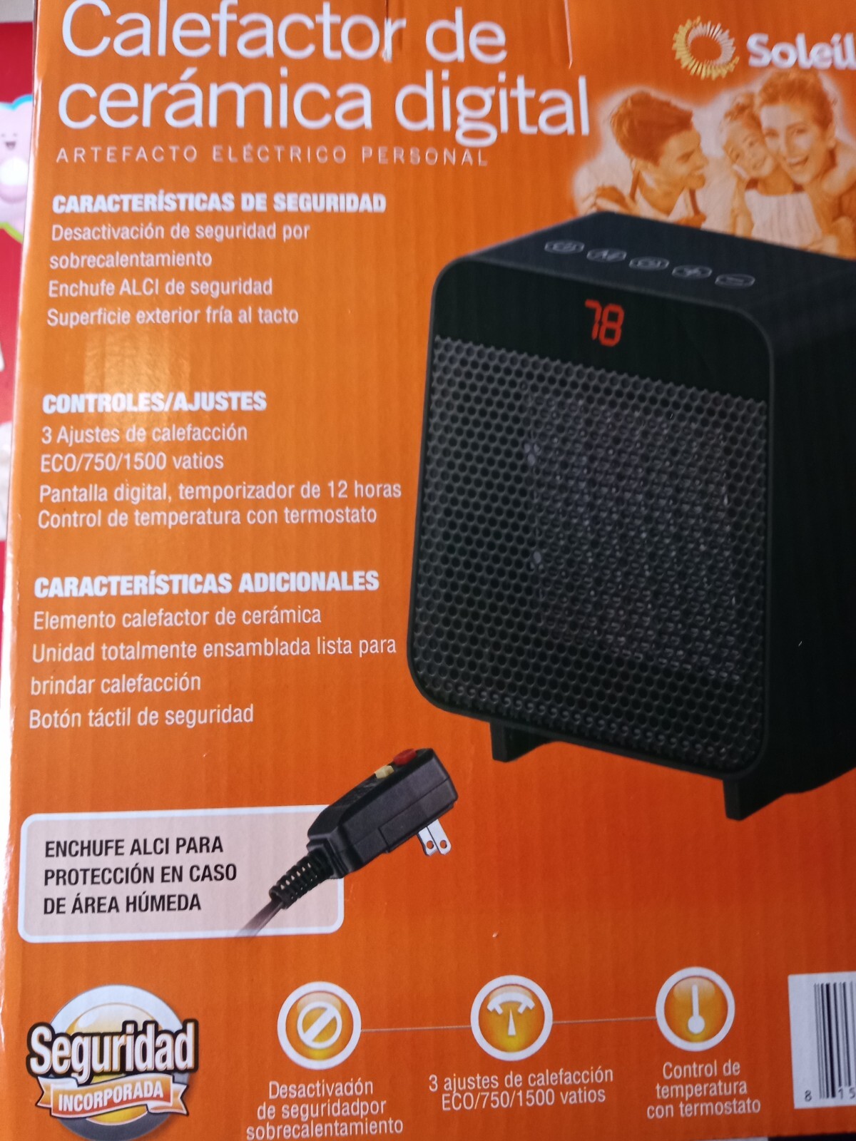 Soleil Electric Digital Ceramic Heater 1500W Safety Is Built In Retail  49.95 - Senat Akademik Universitas Brawijaya