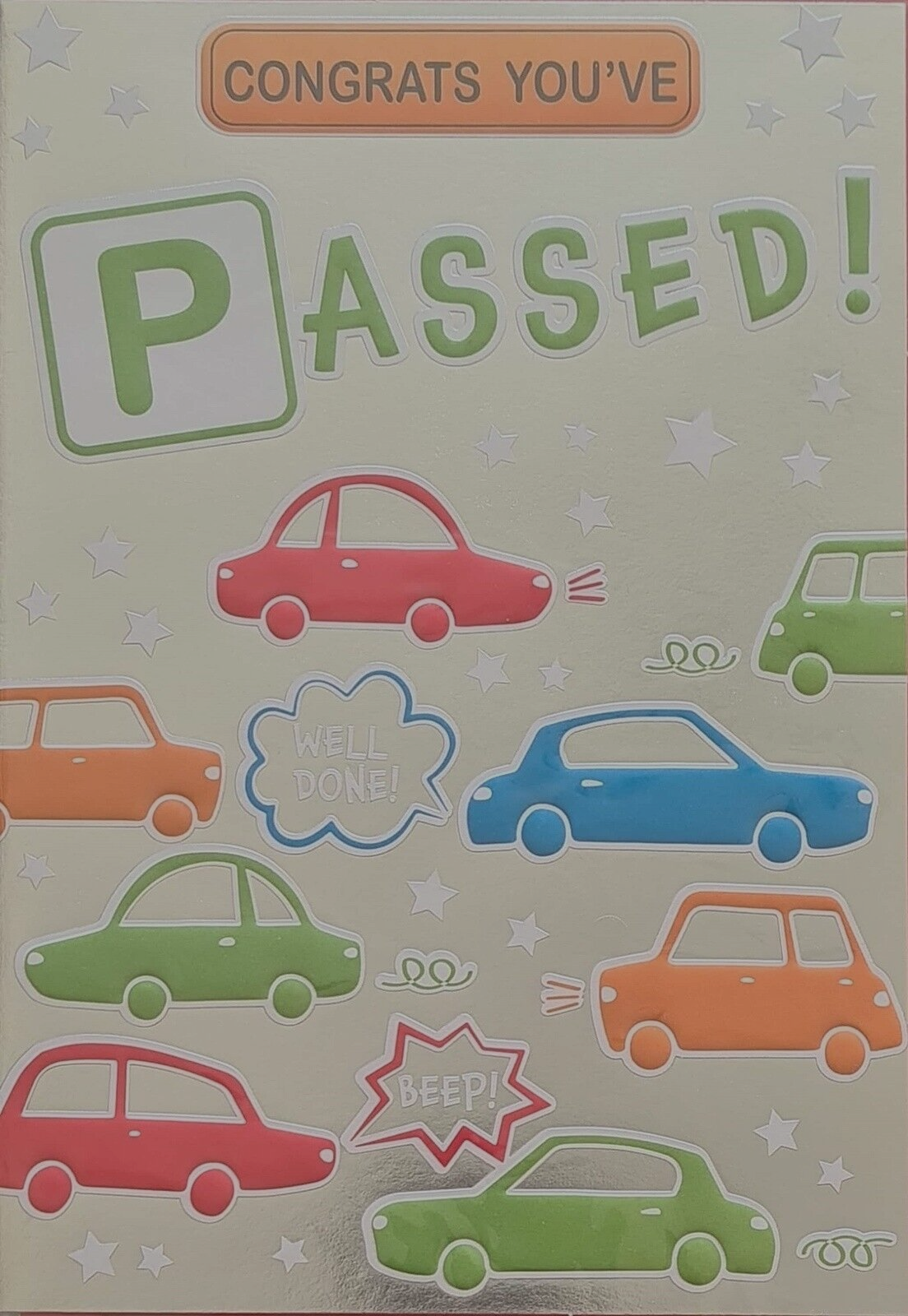 Congratulations You've Passed Driving Test Knew You'd Do it - Full Foil Front