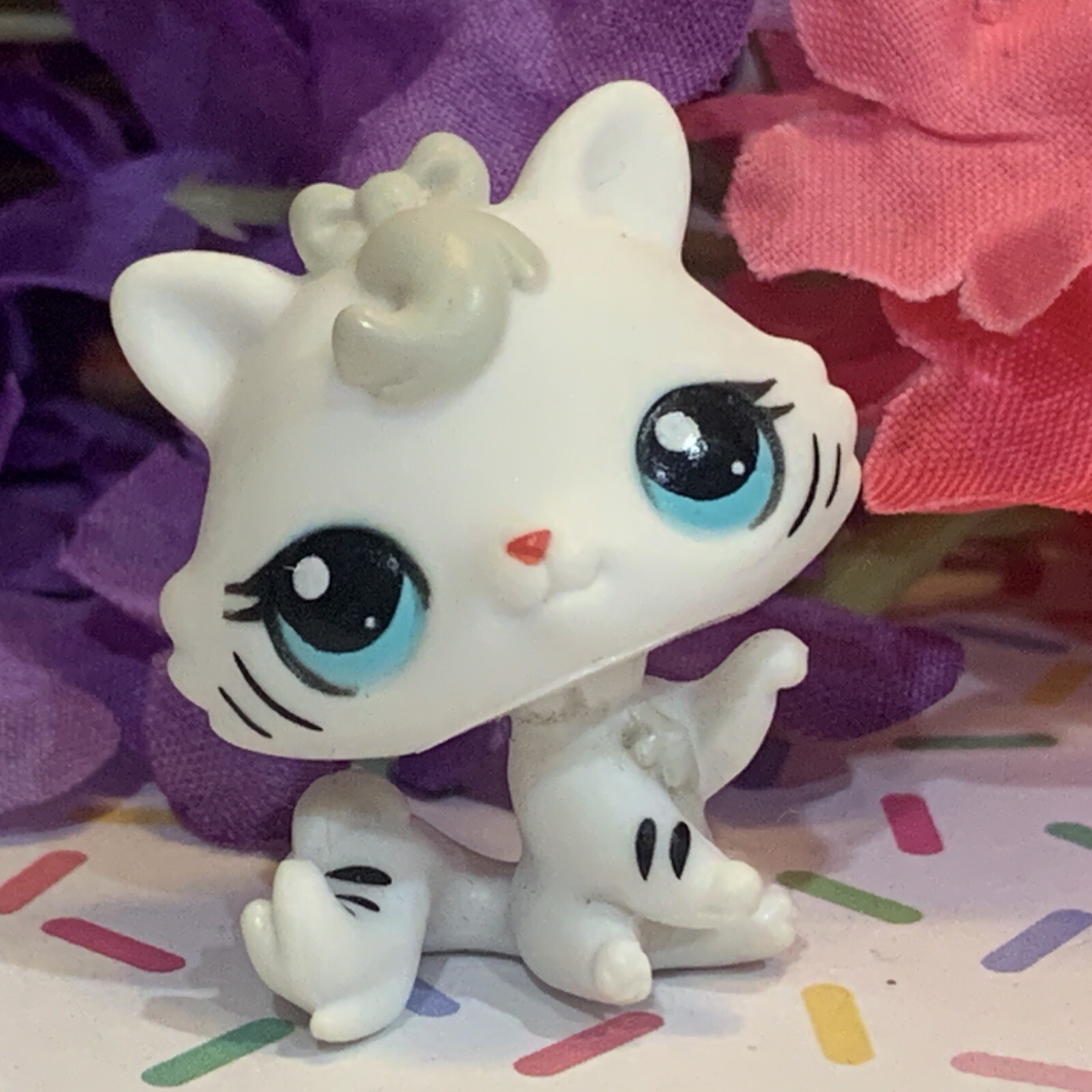 Authentic Littlest Pet Shop LPS 3585 3586 Crouching Cat Tiger Mom Baby Set eBay