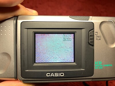 Casio QV-200 Digital Camera TESTED Working - 0.36 Mega Pixels 1997