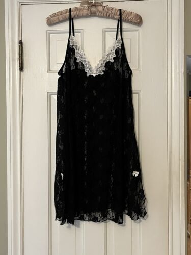 All Over Lace Black Plus Size Baby Doll NIghtie S… - image 1