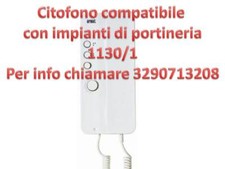 Citofono compatibile urmet 1130/1 per impianti con centralino di portineria 