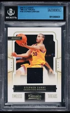 2009 CLASSICS TIMELESS THREADS STEPHEN CURRY ROOKIE PATCH /265 #166 BGS AUTH