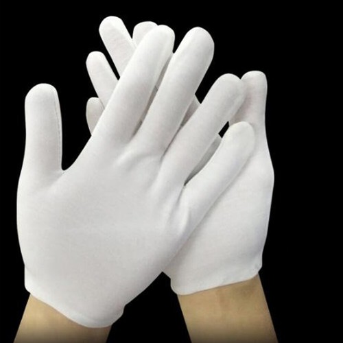 Men Women Etiquette White Cotton Gloves Waiters/Drivers/Jewelry/Workers Mittens◇ - Picture 10 of 13