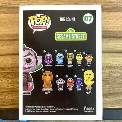 Sesame Street The Count Funko Pop! #07 Vinyl Figure New (dented