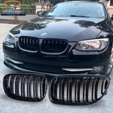 2X Carbon Fiber Front Kidney Grill for BMW E92 E93 328i 335i Coupe LCI 2011-2013