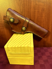 Vintage Brauer Bros Genuine Brown Leather Revolver Holster H42