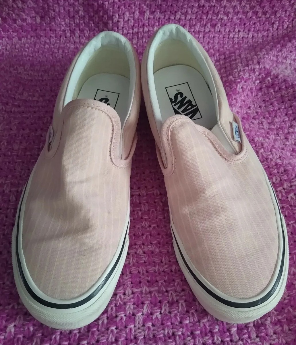 Vans Classic Slip-On 9 Anaheim Factory Og Pink White Stripes 9