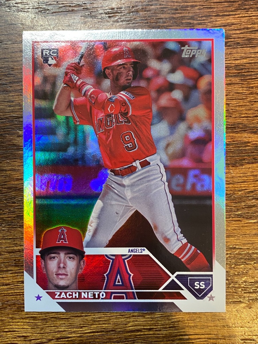 topps update 2023 Zach Neto 直筆サイン　/99 Zach Neto 2023 Topps Update Series Rainbow Foil Parallel