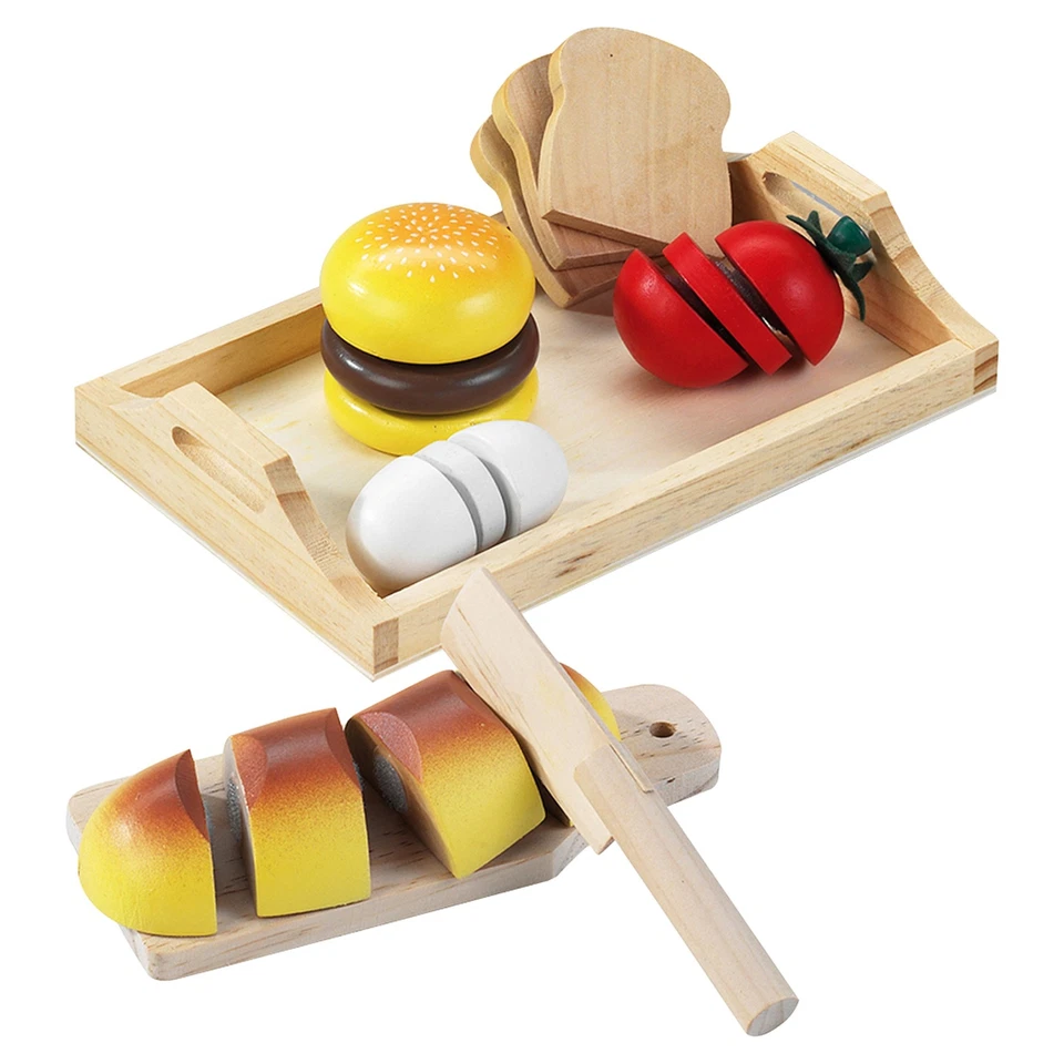 HAPPY PEOPLE GMBH & CO.KG Happy People Holztablett & Holzmahlzeit, Holzspielzeug für Kinderküche, NEU