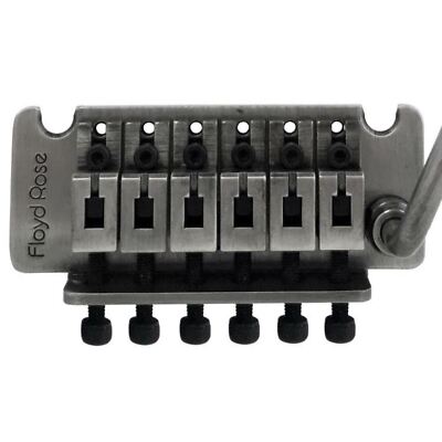 Floyd Rose FRTNFTASR2 Non-Fine Tuner Tremolo System with R2 Nut, Antique Silver