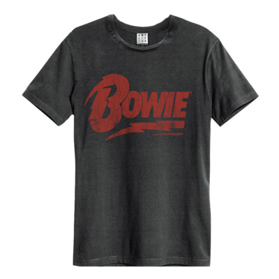 David Bowie - Logo T-Shirt Charcoal