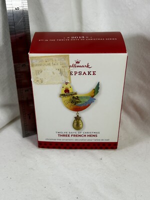 Hallmark Keepsake 2013 Three French Hens 3rd In The Twelve Days Of Christmas