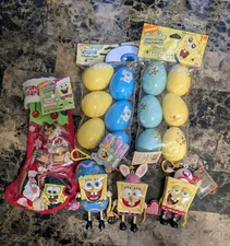 Spongebob Holiday Dispensers + Easter Eggs And Christmas Stocking All Factory...