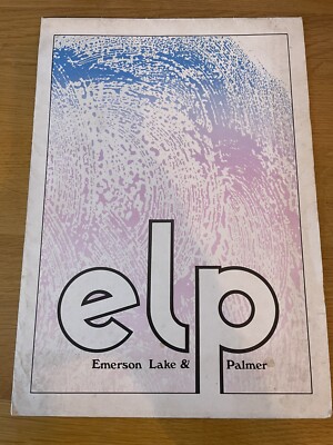 Emerson Lake And Palmer ELP Poster Programme 1971 Excellent 