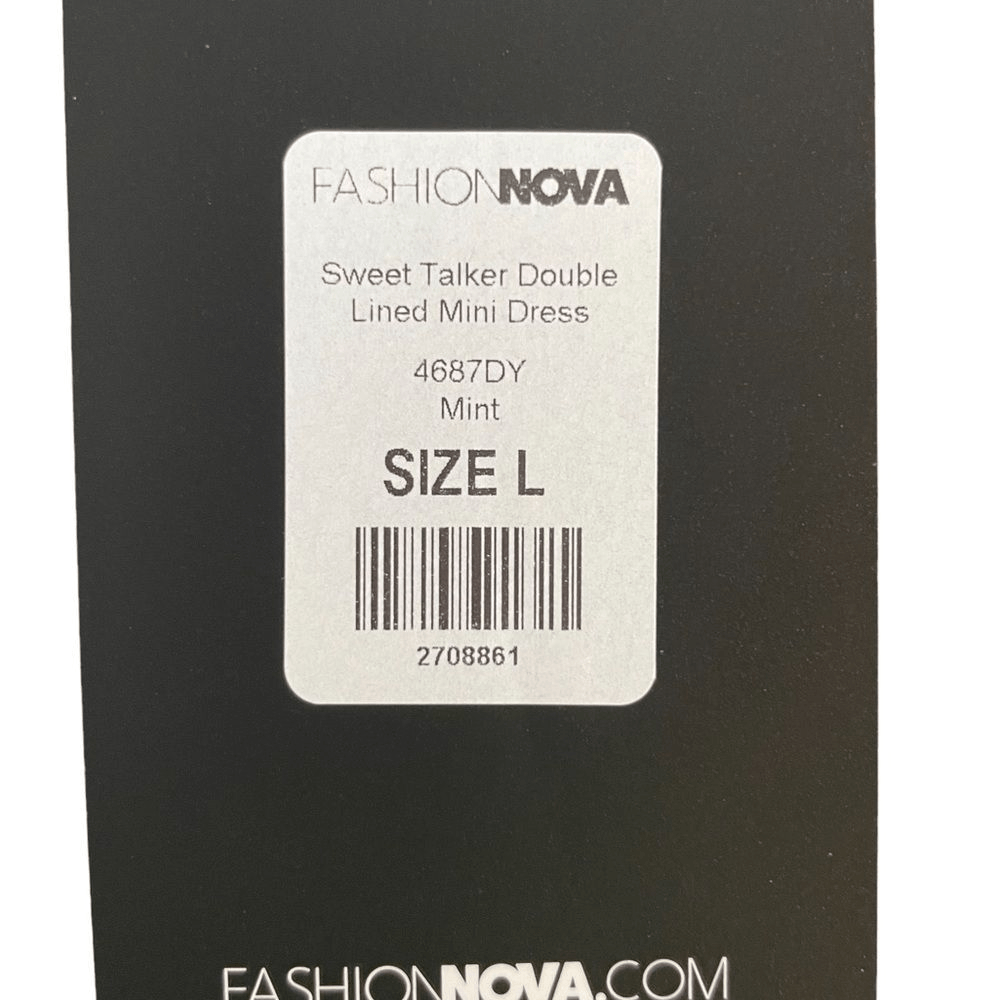 Fashion Nova ~ MINT GREEN ~ Sweet Talker Double Lined Mini dress ~ size  Large | eBay
