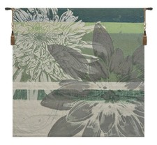 Tapiz de bellas artes con flores gráficas para colgar en la pared floral arte moderno para decoración del hogar