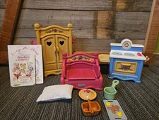 FISHER PRICE BRIARBERRY BEAR FURNITURE  stove - Wardrobe - pull out bed