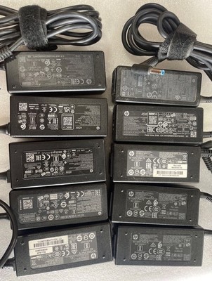 Lot of 10X HP 45W 19.5V HSTNN-DA40 AC Power Adapter  blue tip