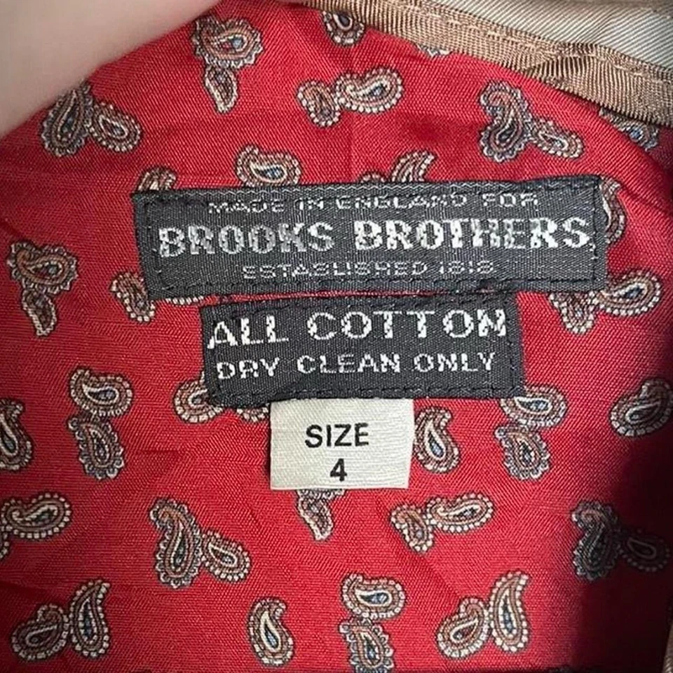 Gabardina vintage de Brooks Brothers hecha en Inglaterra Foto 3 de 4