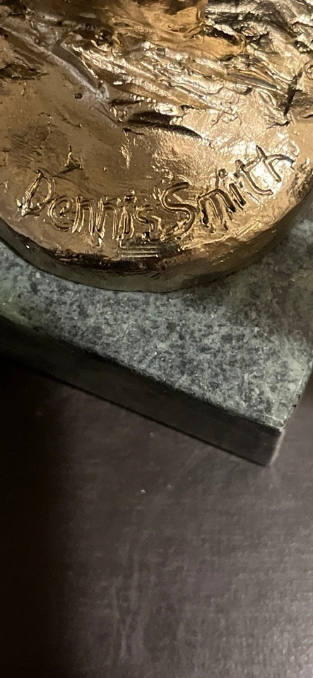 The Skater By Dennis Smith Limited Edition Sculpture Gold Over Bronze Rare - Image 4 of 4