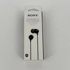 Sony MDR-EX15LPBZ In-Ear Wired Earbuds Headphones Black Comfortable Fit