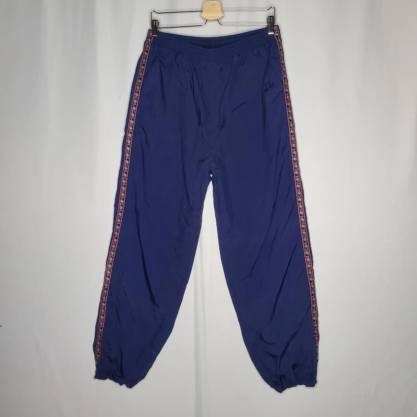 Northern Reflections Track Pants Womens XL Windbreaker Swishy Cottage Stripe