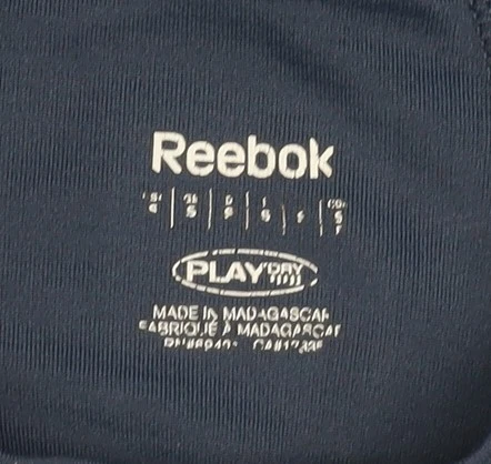Reebok Men's Blue Gym T-Shirt, Size M, Athletic Fit - Image 4 of 4