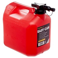 No-Spill 5 Gallon Gas Oil Can Portable Fuel Contain Dispensers Button Control