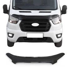 Front Bug Shield Hood Deflector Guard for Ford Transit 2021-2025 Black Smoke