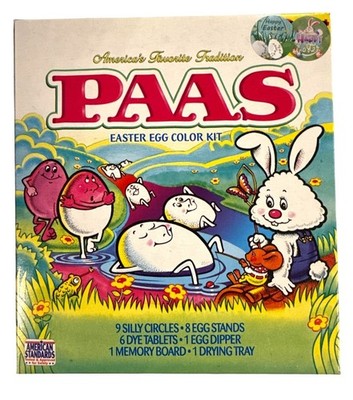 PAAS Easter Egg Decorating Kit With Silly Circles + Stands+ Dye Tablets+ Dipper+