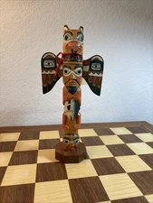 Alaska Black Diamond "Eagle Boy" Carved Totem Ketchikan, Alaska Patrick Seale