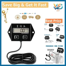 Digital Hour Meter Tachometer Maintenance Reminder for Marine & Outdoor Equip...