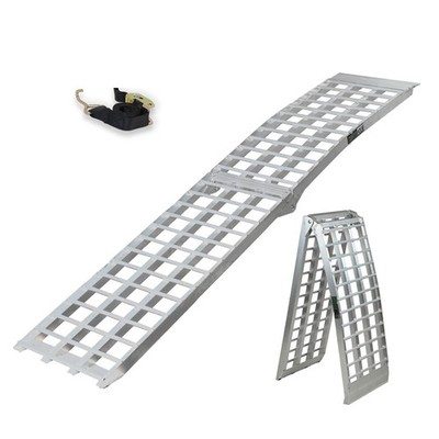 Auffahrrampe Motorradrampe Laderampe Alu 230cm Heavy Duty 680 kg klappbar