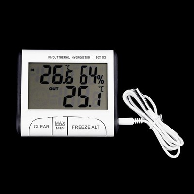 Temperature Humidity Detector LCD Display Waterproof Electronic Humidity Sensor