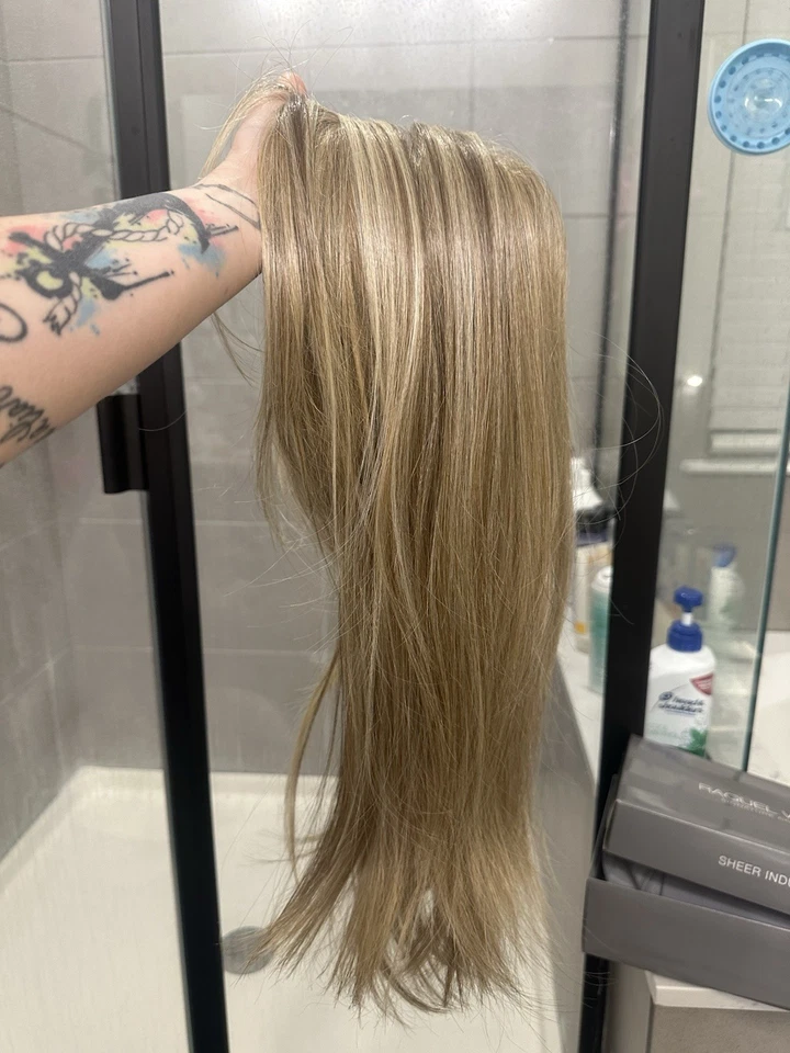 Topper Raquel Welch 18 pulgadas - TRANSFERENCIA PURA, rubio ola playa *nunca usado*   Foto 2 de 4