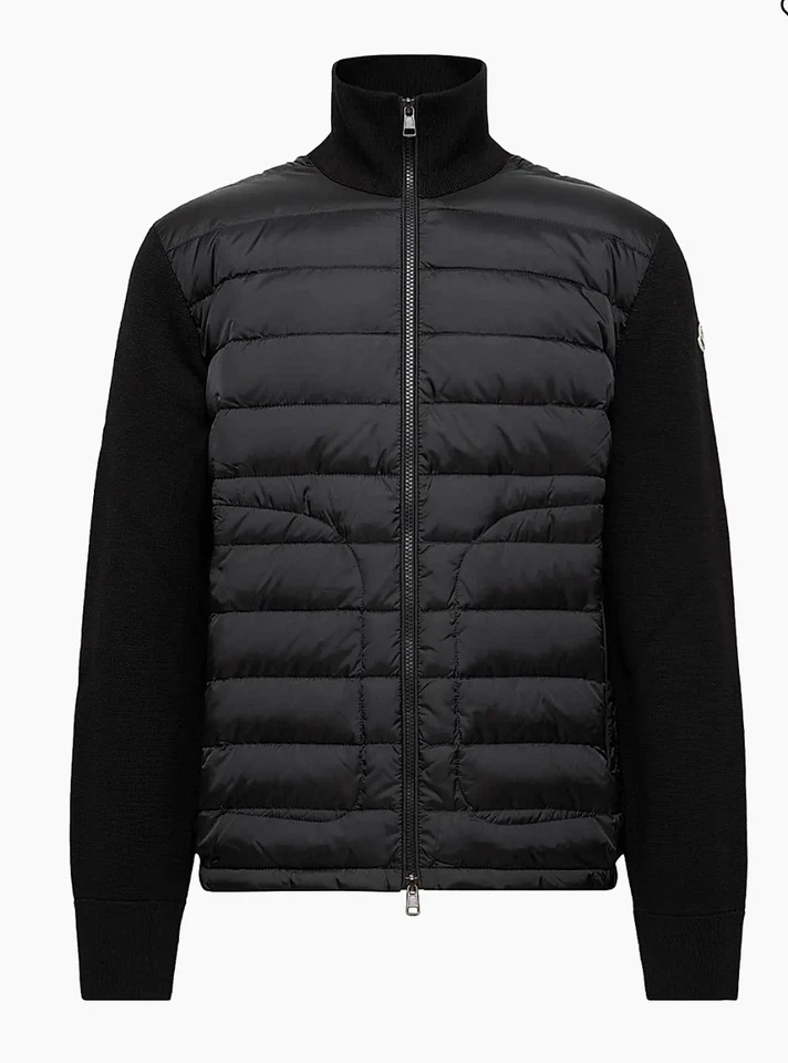 NEW! Men’s Moncler Padded Wool Zip-Up Cardigan - L ($1,670.00 VALUE!!) - Image 3 of 4
