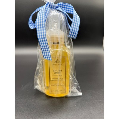 White Barn Kitchen Lemon Gentle & Clean Foaming Hand Soap 8.75 floz New Gift Bag