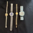 Lot Of 4 Vintage Watches ~ Untested ~ Gruen, Timex, Seiko & Hearkent ~ Parts