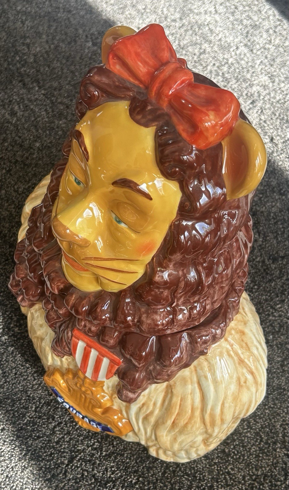 Treasure Craft Star Jars Wizard Of Oz Cookie Jar Cowardly Lion #/ 1930 Mint