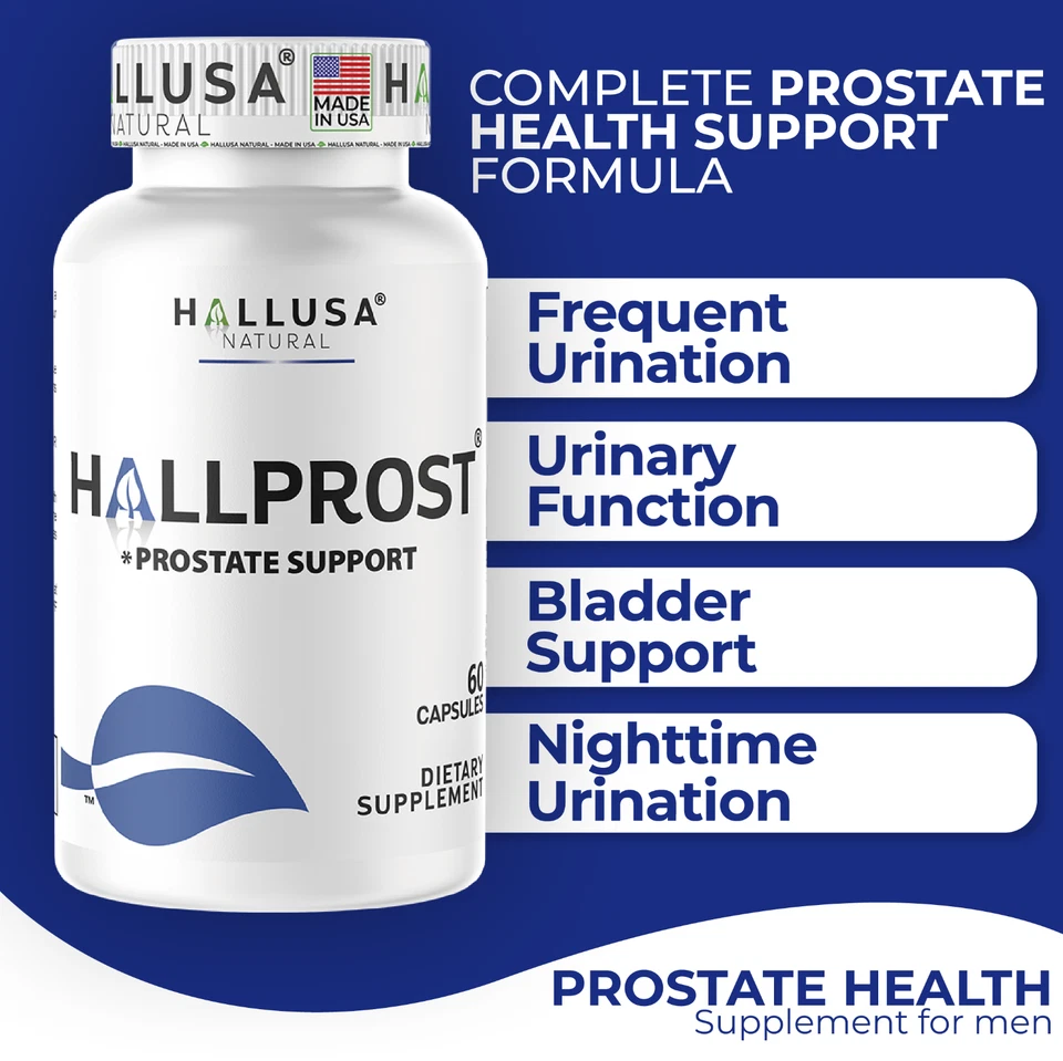 HALLPROST - Prostatitis - Apoyo para la próstata - Próstata inflamada - 60 cápsulas Foto 2 de 4