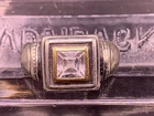 Vintage sterling silver CZ ring size 7