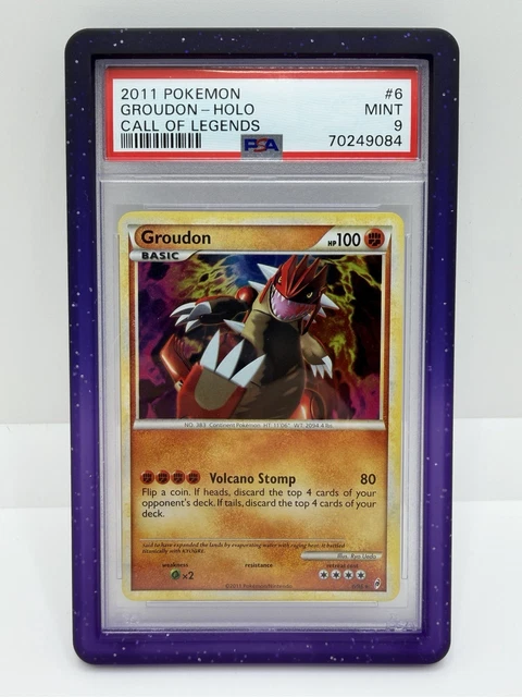 Pokemon TCG 2011 Call Of Legends - Groudon Holo 6/95 PSA 9