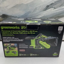 Greenworks 24V Cordless Belt Sander (3x18 inch) with 4Ah Battery and 2A Charger
