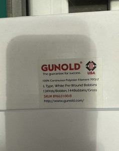 Gunold Pre-wound Bobbins Type L  117 Bobbins