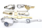 F x10 Vintage Various Gents Quartz Seiko Wristwatches, Not Working, Parts Only
