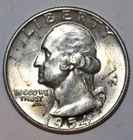 1954-D Washington Silver Quarter - AU - #2148EA