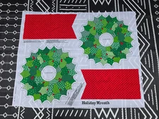 Spring Mills Fabric Christmas Patchwork Wreath #7515 Cut & Sew Panel Vintage